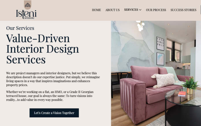 Website Copywriting Example. Interior Design Website Copywriting Example. Interior Design